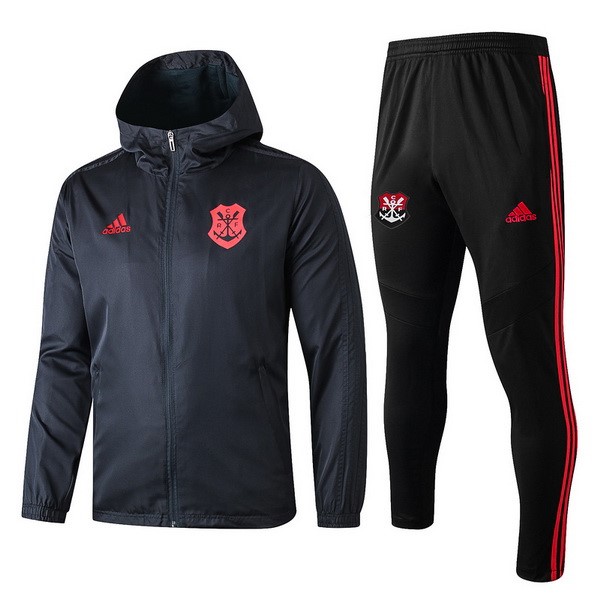 Rompevientos Flamengo Conjunto Completo 2019 2020 Negro Rojo